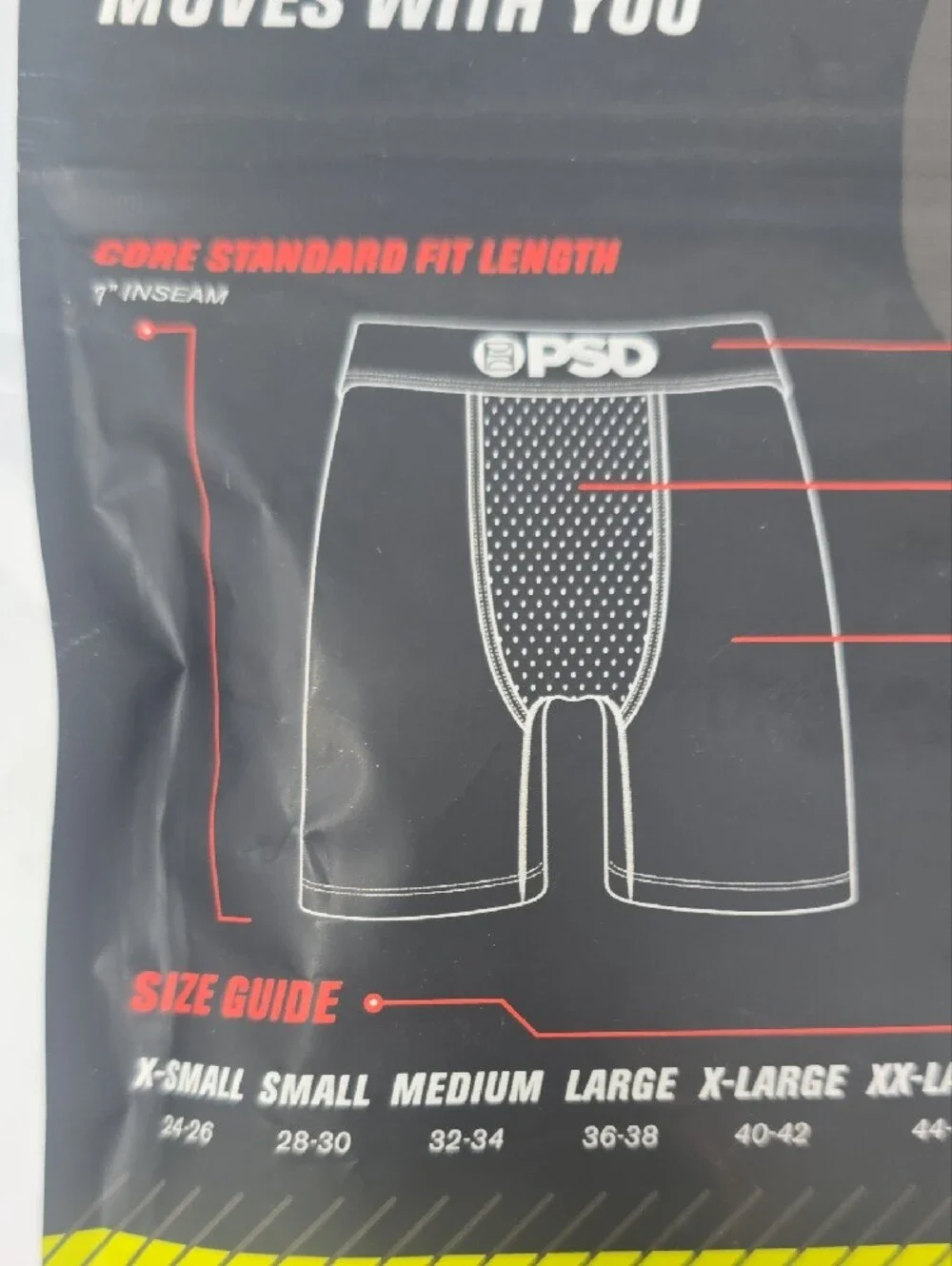 PSD Men’s White Waistband Trojan Logo Boxer Briefs with hidden pocket
